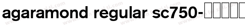 agaramond regular sc750字体转换